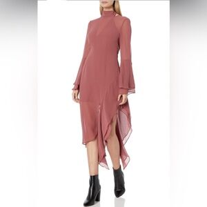 C/MEO Collective Desert Rose Take A Hold Long Sleeve Dress S